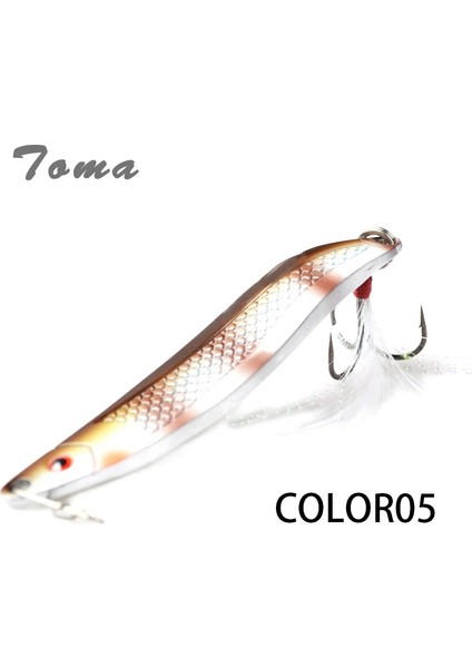 COLOR01 18G Tarzı Toma Metal Zoon Balıkçılık Lures 18G 25G Titreşim Crankbait Bas Yapay Sert Yem Tüy Kanca Olta Takımı (Yurt Dışından)