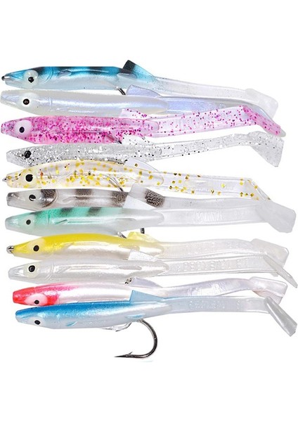Renk 6 Tarzı Ilure Lot Balıkçılık Yumuşak Yem G Yumuşak Deniz Yılan Balığı En Li Sahte Yem Kürek Kuyruk Kum Yılan Balığı Pesca Balıkçılık Cazibesi Krank Yemi (Yurt Dışından) modelleri