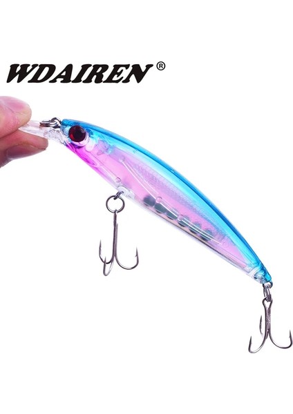 D Stili 1 Adet Jerkbait Yavaşça Batan Minnow Balıkçılık Cazibesi G Lazer Vücut Wobbler Sert Crankbait Balıkçılık Yem Swimbait Pesca (Yurt Dışından)