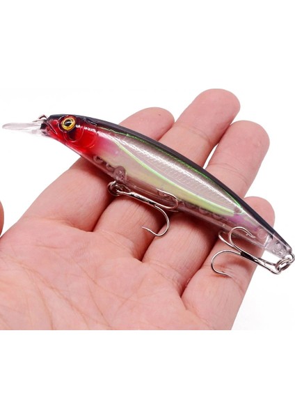 No.4 Tarzı 1 Adet Yüzen Lazer Minnow 11CM.6G Balıkçılık Cazibesi Sert Yem 3D Gözler Wobblers Sazan Crankbait Iscas Pesca Olta Takımı (Yurt Dışından) fiyatları