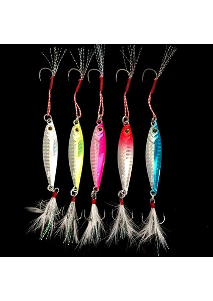 40G Gümüş Tarzı Shore Cast Balıkçılık Cazibesi Yavaş Sallayarak Jigbait 7gggggggg Jig Yapay Metal Cazibesi Yem 1 Parça Satış (Yurt Dışından)