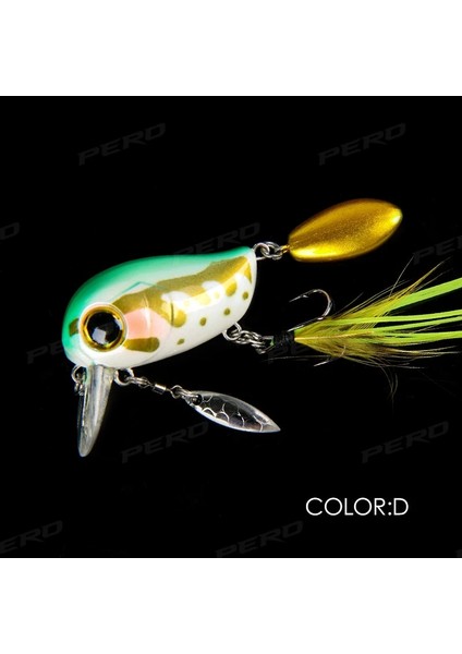 D Stili 40MM 8g Pero G Yüzen Crankbait Balıkçılık Yemleri Wobbler Er Yapay Yem Sığ Alabalık Alan Bass Topwater Yüzey Cazibesi (Yurt Dışından)
