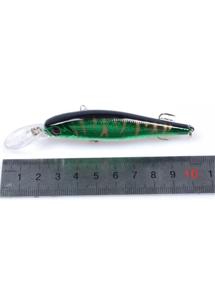 No.9 Tarzı Lassic Minnow Balıkçılık Cazibesi Sert Yapay Yem Biyonik 3D Gözler 10CM 9.4g Balıkçılık Wobblers Crankbait Plastik Balık Takımı (Yurt Dışından) indirimleri