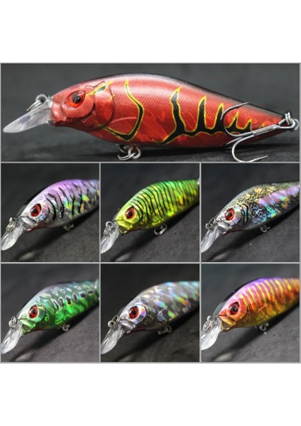 C735X76 Stili Wlure 13G 9cm Orta Boy Derinlik 3D Sert Canlı Gözler Sıkı Wobbler ve Yüksek Sık Eylem Crankbait Balıkçılık Cazibesi (Yurt Dışından)