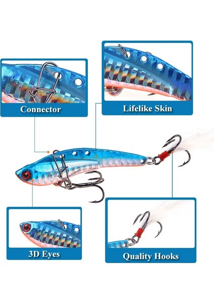 Aydınlık Stil 13G Waveısland Metal Vib Balıkçılık Cazibesi Lazer G Uzun Atış Yuvaları Kanca Metal Jig Isca Yapay Bas Yem Derin Deniz Balıkçılık Yemi (Yurt Dışından)