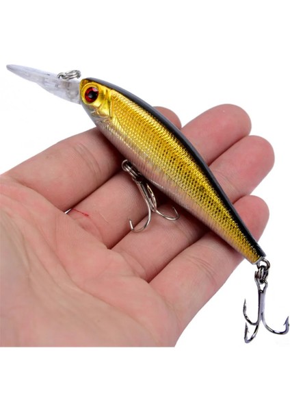 No.2 Tarzı Lassic Minnow Balıkçılık Cazibesi Sert Yapay Yem Biyonik 3D Gözler 10CM 9.4g Balıkçılık Wobblers Crankbait Plastik Balık Takımı (Yurt Dışından) fiyatları