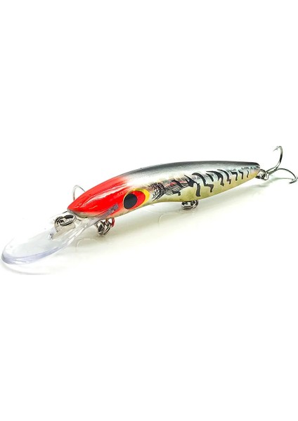 C10 Stili Jerkbait Minnow Wobbler Pikefish Swimbait Için Deephardbigfakebalık Yemi Için Yapay Yembaublestacklecrankbaitsazan (Yurt Dışından)