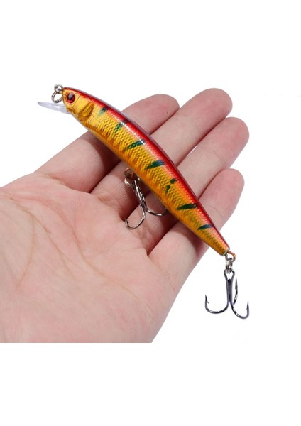 No.9 Tarzı 1 Adet Trolling Balıkçılık Cazibesi Minnow Baitg 3D Gözler Yapay Sert Yem Wobbler Crankbait Jig Alabalık Sazan Levrek Olta Takımı (Yurt Dışından) fiyatları