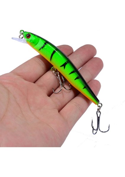 No.9 Tarzı 1 Adet Trolling Balıkçılık Cazibesi Minnow Baitg 3D Gözler Yapay Sert Yem Wobbler Crankbait Jig Alabalık Sazan Levrek Olta Takımı (Yurt Dışından) indirimleri