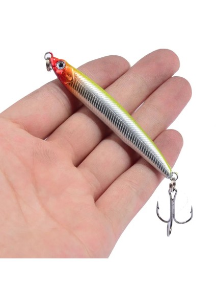 Z7 Stili 70MM Yüksek Li Heyecan Çubuğu Balıkçılık Cazibesi G Batan Kalem Uzun Döküm Shad Minnow Yapay Yem Pike Lures (Yurt Dışından)