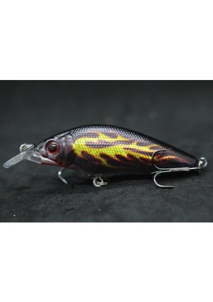 M583X80 Stili Wlure 8.1cm 7.1g Geniş Yüzme Eylem Kısa Gövde #6 Kanca Böcek Yemi Tatlı Su 3D Sert Gözler Crankbait Cazibesi Balıkçılık M583 (Yurt Dışından)