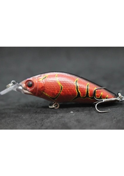 M583X73 Stili Wlure 8.1cm 7.1g Geniş Yüzme Eylem Kısa Gövde #6 Kanca Böcek Yemi Tatlı Su 3D Sert Gözler Crankbait Cazibesi Balıkçılık M583 (Yurt Dışından)