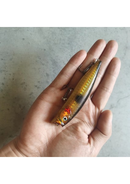 Y049-4 Stili 1 Adet Balıkçılık Lures Yüksek 9.2cm.5g Topwater Popper Yem 5 Renk Mevcuttur Bas Crnakbait Wobblers Olta Takımı Pesca (Yurt Dışından)