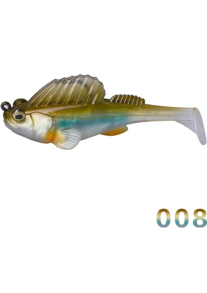 No.8 Stili 7.5cm 14G Hunthouse Yumuşak Cazibesi Yem Balıkçılık Cazibesi Me Ga Bas Karanlık Uyuyan Swimbaits Balıkçılık Pike Cazibesi Bas Shad Balıkçılık Levrek Için (Yurt Dışından)