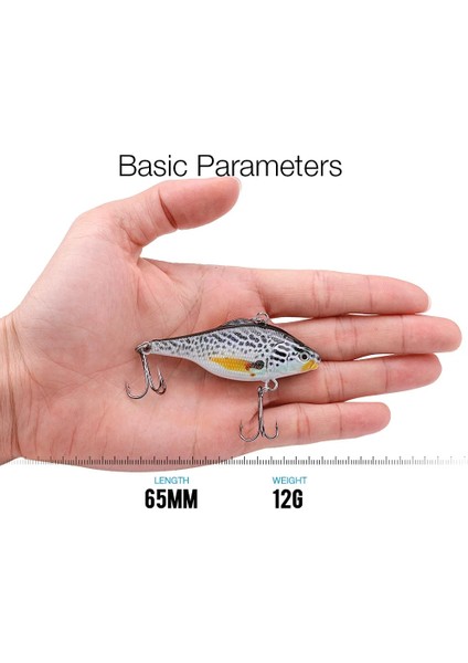 Renk I Tarzı Trehook 12G Vib Yem Çıngırak Balıkçılık Lures Pike Wobblers Balıkçılık Için Yapay Yem Sert Cazibesi Vib Crankbait Wobbler Alabalık (Yurt Dışından) modelleri