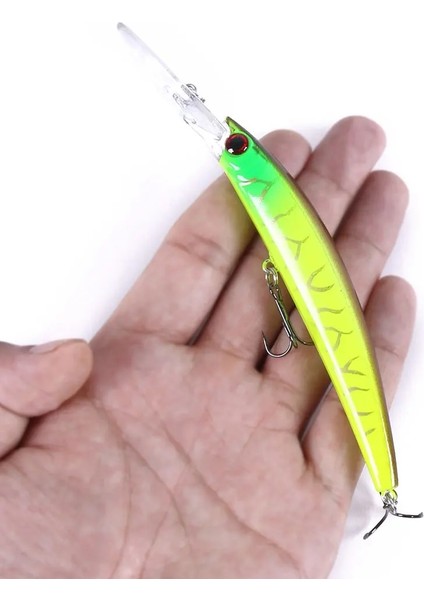 No.4 Tarzı Minnow Balıkçılık Cazibesi 15CM 15G Crankbait Yapay Sert Yem Sinek Olta Takımı Plastik Sazan Pike Balık Wobbler (Yurt Dışından) fırsatları