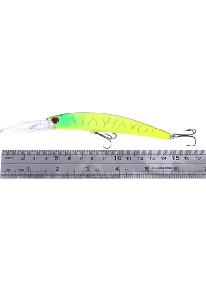 No.4 Tarzı Minnow Balıkçılık Cazibesi 15CM 15G Crankbait Yapay Sert Yem Sinek Olta Takımı Plastik Sazan Pike Balık Wobbler (Yurt Dışından) indirimleri