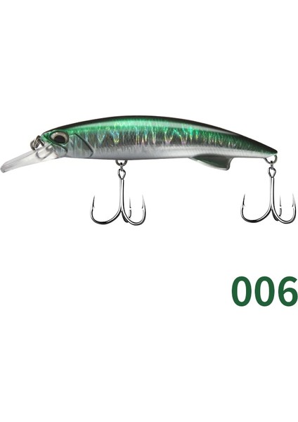 No.6 Tarzı 110MM 60G D1 Deniz Minnow Ağır Batan Cazibesi Gg Kayalar ve Kumsal Sert Yem Ton Balığı Wobblers Sazan Tiz Kancalı Crankbait Turna (Yurt Dışından)