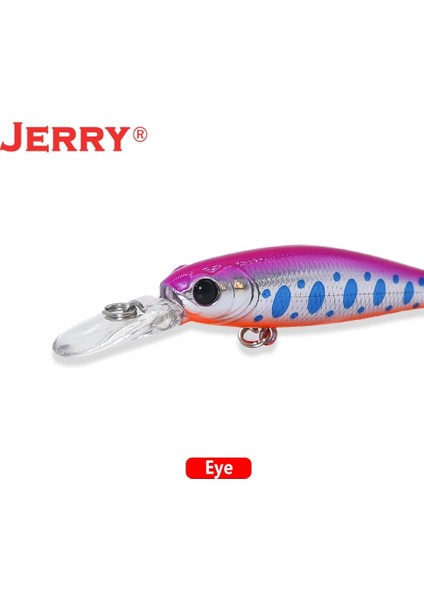 Yeşil Mor Tarzı 65 mm Jerry Tüfek Alabalık Minnow Sert Lures Rock G Balıkçılık Pislik Bait Bas Yavaş Batan Fiş 4.8g'de Olta Balıkçılığı (Yurt Dışından)