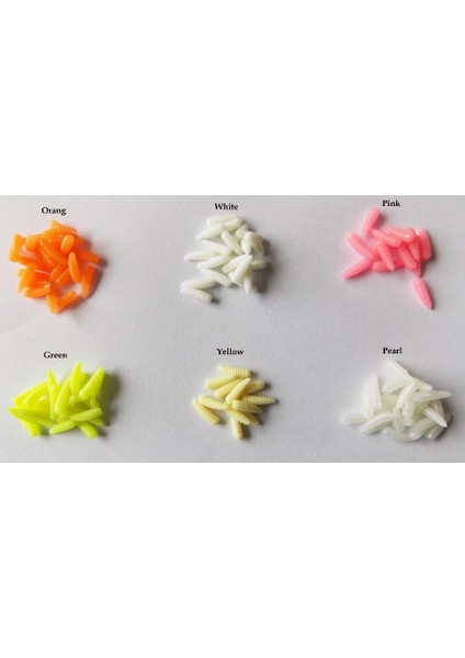 PA37 Stili 0.5in 100 Adet Kesfıshıng .5 "maggot Yumuşak Cezbeder Ekmek Solucan Yemi Buz Balıkçılık Isca Yapay Mücadele Silikon Yem Alabalık (Yurt Dışından) indirimleri