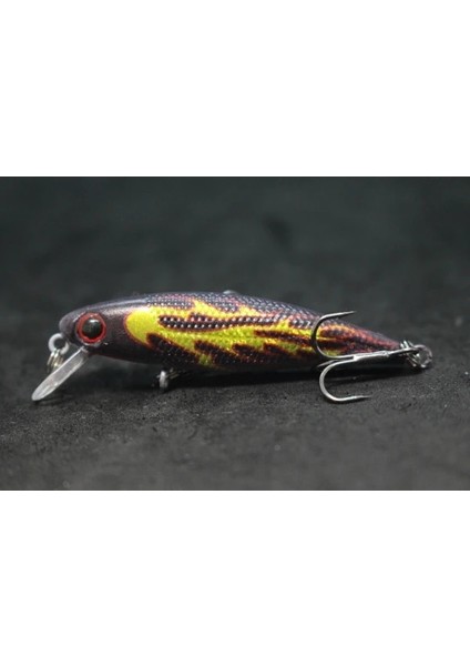 M639X80 Stili Wlure 4.5g 5.9cm Minik Batan Minnow Sazan Balıkçılık Cazibesi Tatlı Su Kullanımı Vahşi Wobble Bronzlaştırıcı ve Kaplama Boyama M639 (Yurt Dışından)
