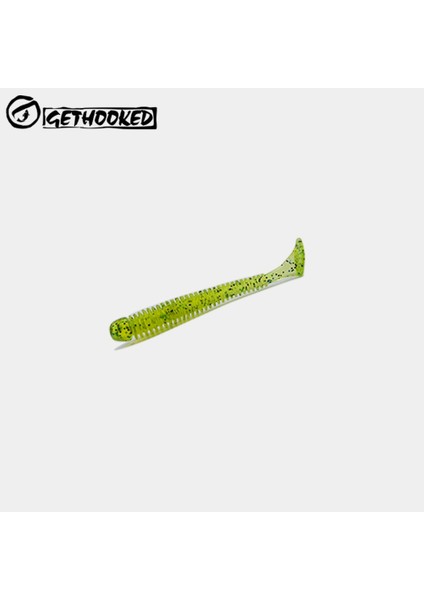 Açık Yeşil Tarzı Gethooked Lot Wobblers Fishing Soft Lures Rubber Soft Baits G T-Tail Soft Worm Artificial Baits Bass Silicone Fish (Yurt Dışından)