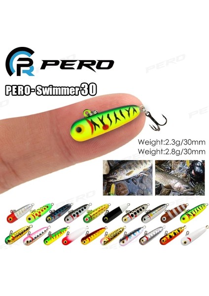 2.8g C Tarzı 30MM 2.3g Pero Mikro Alabalık Alanı Jig 2.8g 2.3g Batan Kalem Cazibesi Mini Vib Lipless Crankbait Wobbler Yapay Yem Alabalık Balıkçılık Cazibesi (Yurt Dışından) fırsatları