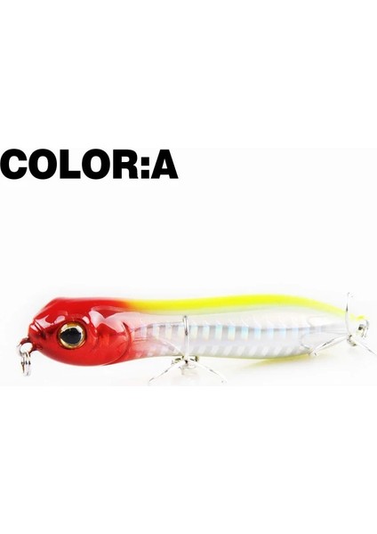 CMC025A-B Stili Mr.charles CMC025A Balıkçılık Lures G Üst Su Yüzen Popper Balıkçılık Cazibesi 3D Gözler Li Profesyonel Olta Takımı (Yurt Dışından)