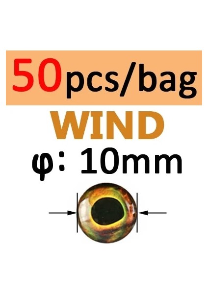 10MM Rüzgar 50 Adet Stil Icerıo Holograd 4d Epoksi Balık Gözü Fly Bağlama Için Flamalar Balıkçılık Cazibesi Ahşap Plastik Cazibesi Yapımı (Yurt Dışından)