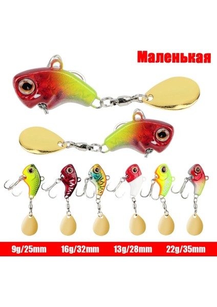 D Stili 32 mm Kış Balıkçılık Lureer Balıkçılık Için Whopper Plopper Wobblers Pike Titreşim Için Yapay Sert Yemler Kuyruk ve Cazibesi (Yurt Dışından) fiyatları