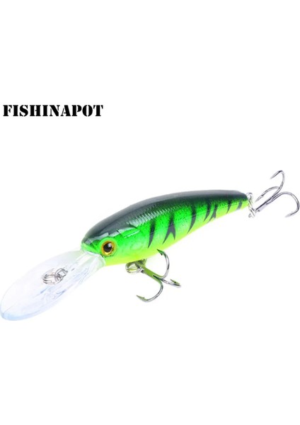 No.2 Tarzı 1 Adet Minnow Balıkçılık Lures Wobbler Crankbaits 9.5cm 7.2g Abs Yapay Sert Yemler Bas Trolling Pesca Sazan Olta Takımı (Yurt Dışından)