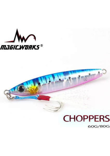 Renk C Stili 80G Sihirli Işler Metal Jig Kaşık Balıkçılık Cazibesi 60G 80G Yapay Yem Kıyı Yavaş Jig Sert Yem Levrek Olta Takımı (Yurt Dışından) fiyatları