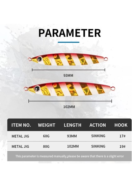 Renk C Stili 80G Sihirli Işler Metal Jig Kaşık Balıkçılık Cazibesi 60G 80G Yapay Yem Kıyı Yavaş Jig Sert Yem Levrek Olta Takımı (Yurt Dışından) modelleri