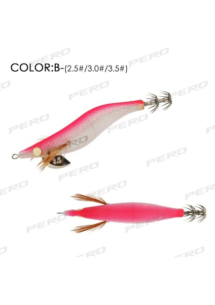 B Tarzı 16G No.3.0 Pero 10G 16G 21G Egi Kalamar Balıkçılık Cazibesi 2.5 # 3.0 # 3.5 # Kalamar Cazibesi Jigs Deniz Balıkçılığı Için Ürünler Ahtapot Mürekkepbalığı Yem Jig (Yurt Dışından)