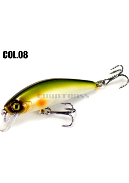 No.8 Stili 40MM 2.9g Countbaking Minnow Wobblers Balık Tutmak Için Yemler, Sabit Ağırlık Alabalık Balık Tutma Yemi Pislik Yemleri Crankbait (Yurt Dışından)