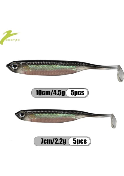 No.3 Tarzı 7cm Set G Wobbler Balıkçılık Yumuşak Cazibesi Gökkuşağı Parlatıcı Yem T-Kuyruk Biolicon Yapay Balıkçılık Aksesuar Takımı (Yurt Dışından) modelleri