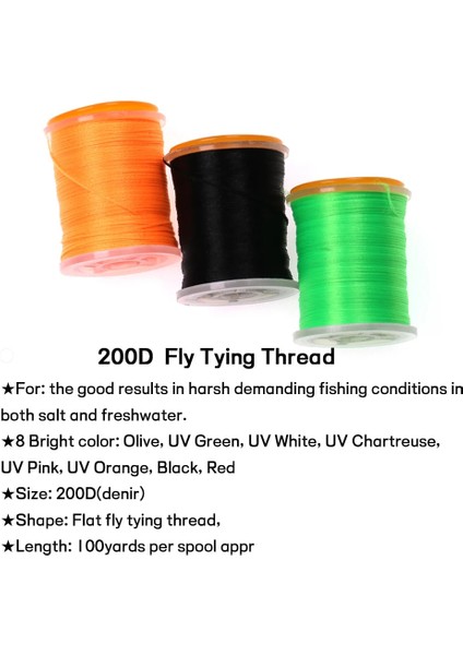 1 Adet Pembe Stil Wıfreo 100 Yard 200D Uv Büyük Sinek Ipliği Premium Güçlü Dayanıklı Sinek Bağlama Ipliği Makara Somon Bas Sinekleri Bağlama Ipliği Malzemesi (Yurt Dışından) indirimleri