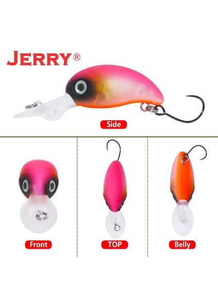 P225G Stili Yarışmacı 27MM Jerry Rakip Alabalık Yemleri Yüzen Derin Dalış Krank Wobbler Sert Yem Fişi G Balıkçılık Cazibesi Kızdırma Uv Renkleri Dere ve Göl (Yurt Dışından) fırsatları