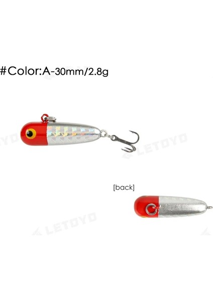 2.8g Bir Stil 30MM 2.3g Pero Mikro Alabalık Alanı Jig 2.8g 2.3g Batan Kalem Cazibesi Mini Vib Lipless Crankbait Wobbler Yapay Yem Alabalık Balıkçılık Cazibesi (Yurt Dışından)