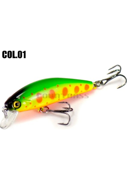 No.1 Tarzı 40MM 2.9g Countbaking Minnow Wobblers Balık Tutmak Için Yemler, Sabit Ağırlık Alabalık Balık Tutma Yemi Pislik Yemleri Crankbait (Yurt Dışından)