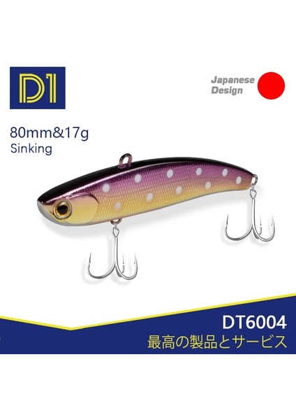 No.8 Stili 70MM 12G D1 Sıcak Satış Vıb Balıkçılık Lures Ggg Titreşim Batan Yapay Sert Yemler Bas Pike D (Yurt Dışından) fırsatları