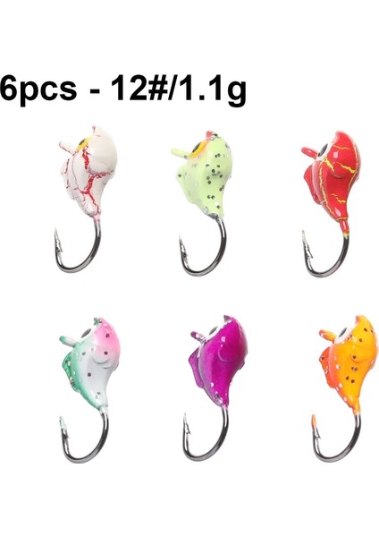 1.1g Tarzı G Yüksek Li Buz Balıkçılık Cazibesi Karınca Şekilli Yapay Yumuşak Yem Jig Kafa Küçük Buz Balıkçılık Kanca Aksesuarı (Yurt Dışından)