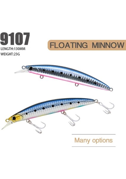 B Tarzı 130MM 23G Minnow Balıkçılık Cazibesi Ağırlıkları 23G Yüzen Topwater Ace Yemi Pesca Turna Balığı Lokt Wobblers Trolling Yapay Yemler Mücadele (Yurt Dışından) indirimleri