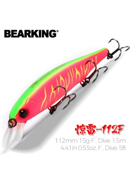 K Tarzı Bearking G New Hot Model Fixed Weight System Fishing Lures Hard Bait Dive Wobblers Minnow (Yurt Dışından) fiyatları