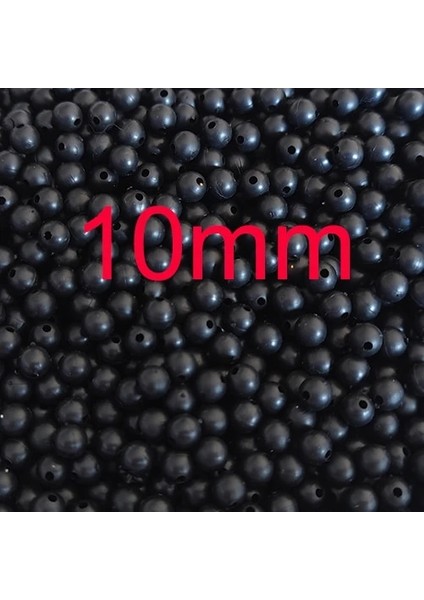 Siyah 10MM Tarzı 100 Adet Sert Olta Boncukları Siyah Yeşil Plastik Boncuklar Yuvarlak Olta Durdurucu Stoper Sazan Olta Takımı Terminali Mücadele (Yurt Dışından)
