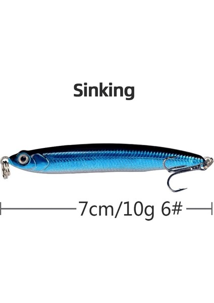 7-10G Tarzı 1 Adet Yüksek Li Heyecan Sopa Balıkçılık Cazibesi 8.1g 10G Yüzen Kalem Uzun Döküm Shad Minnow Yapay Yem Pike Lures (Yurt Dışından)