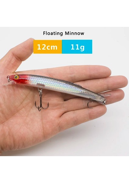 C20-B Stili 1 Adet Lazer Minnow Balıkçılık Cazibesi Pesca Kancaları Balık Wobbler Mücadele Krank Yemi Yapay Japonya Sert Yem Swimbait (Yurt Dışından)