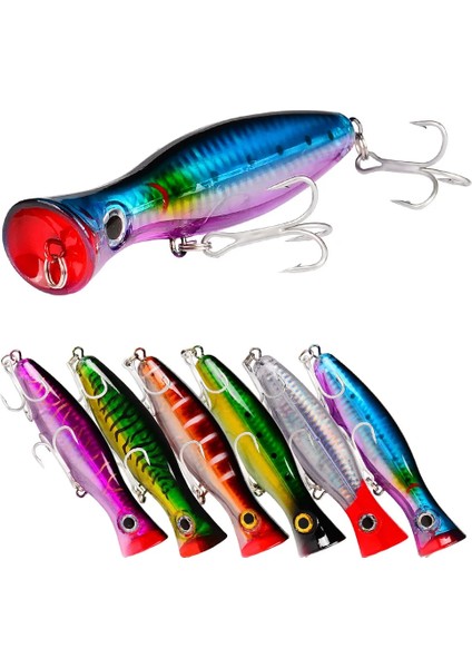 B Tarzı 1 Adet Büyük Popper Wobbler Sert Isca Yapay Topwater Balıkçılık Cazibesi Uzun Atış Crankbait Balıkçılık Yemi Pike Bas Cazibesi 43G 13 cm (Yurt Dışından)
