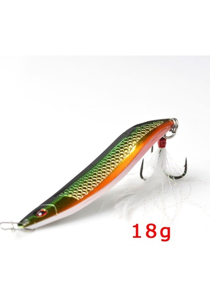 COLOR04 18G Tarzı Toma Metal Zoon Balıkçılık Lures 18G 25G Titreşim Crankbait Bas Yapay Sert Yem Tüy Kanca Olta Takımı (Yurt Dışından)