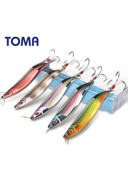 COLOR04 18G Tarzı Toma Metal Zoon Balıkçılık Lures 18G 25G Titreşim Crankbait Bas Yapay Sert Yem Tüy Kanca Olta Takımı (Yurt Dışından)